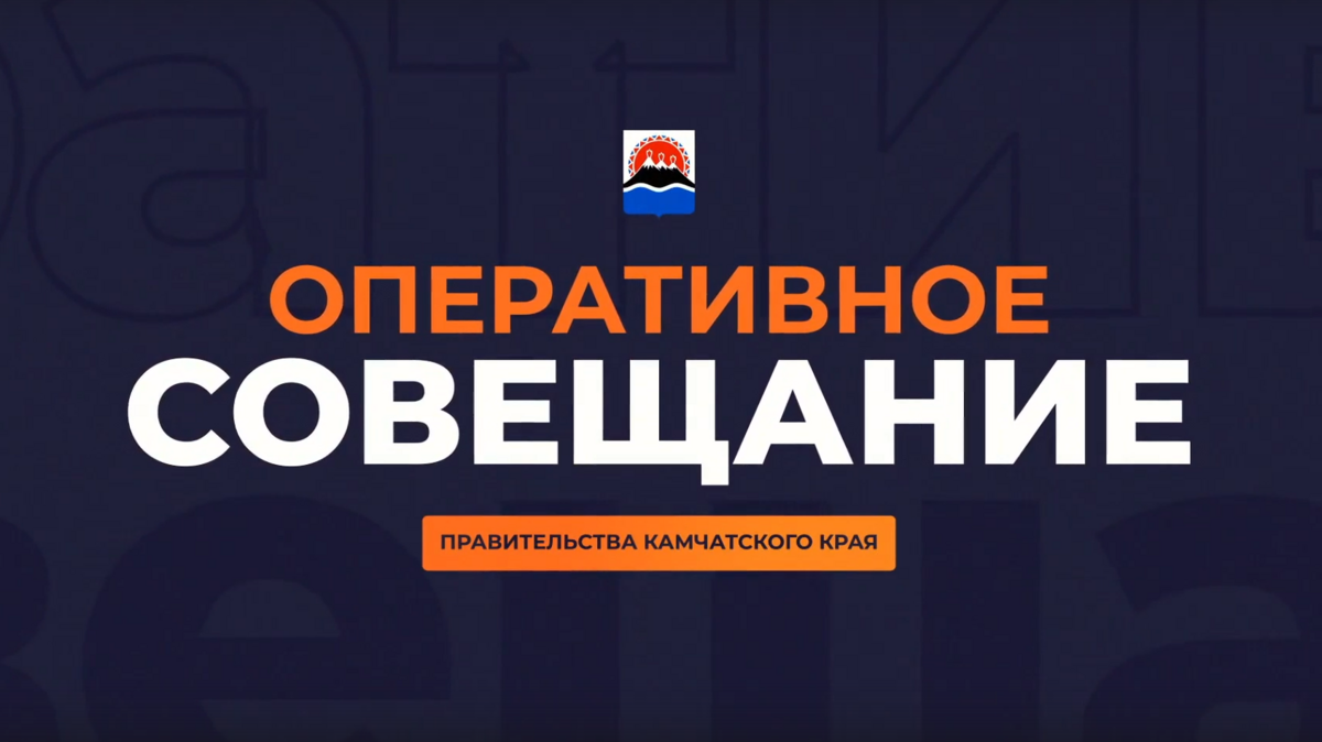 Оперативное совещание правительства Камчатки в прямом эфире пройдёт 28 апреля