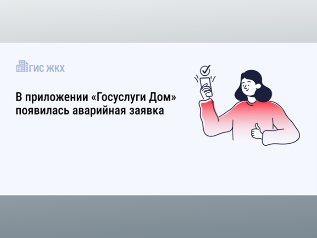 В приложении «Госуслуги Дом» появилась аварийная заявка